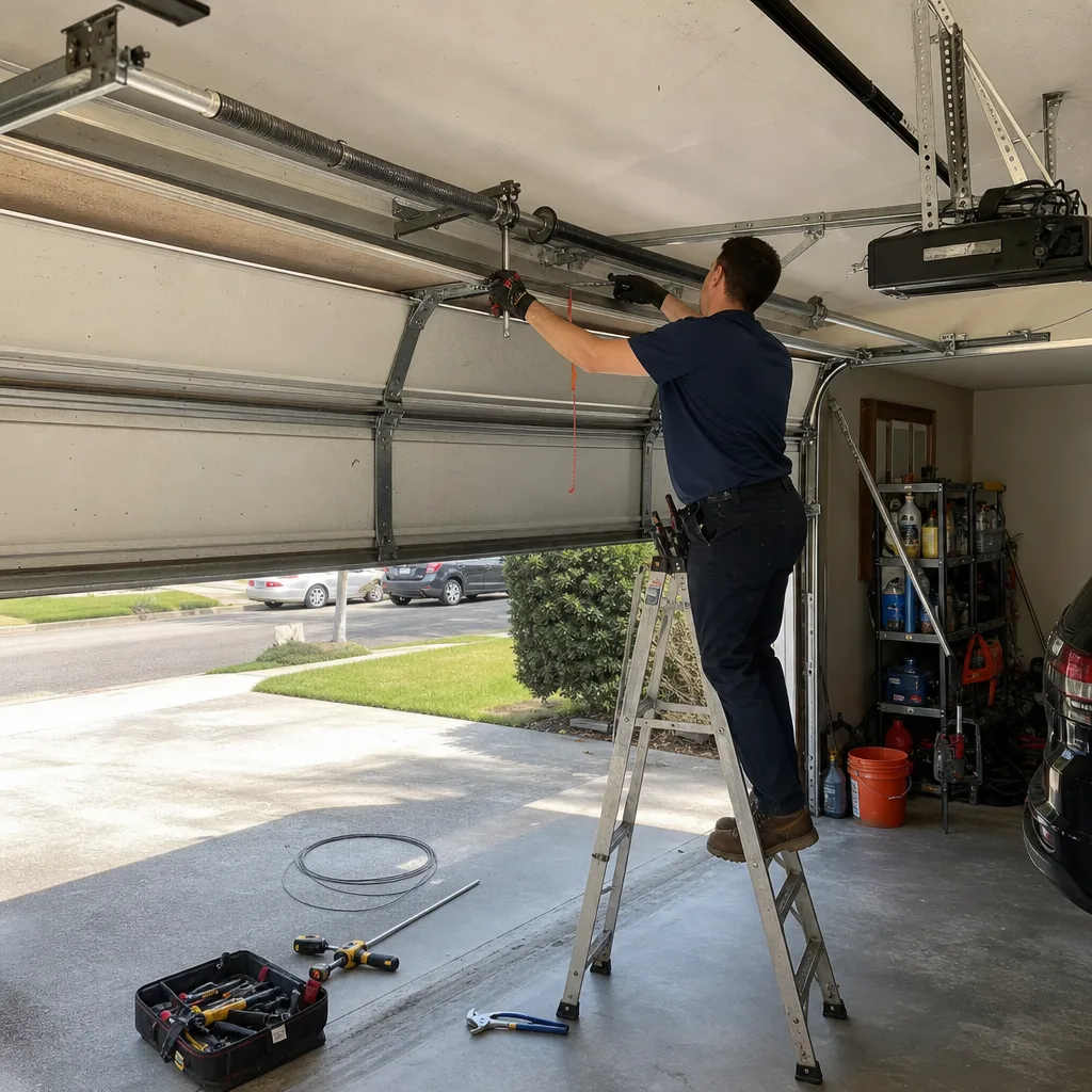 Garage Door Cable Repair in Baytown